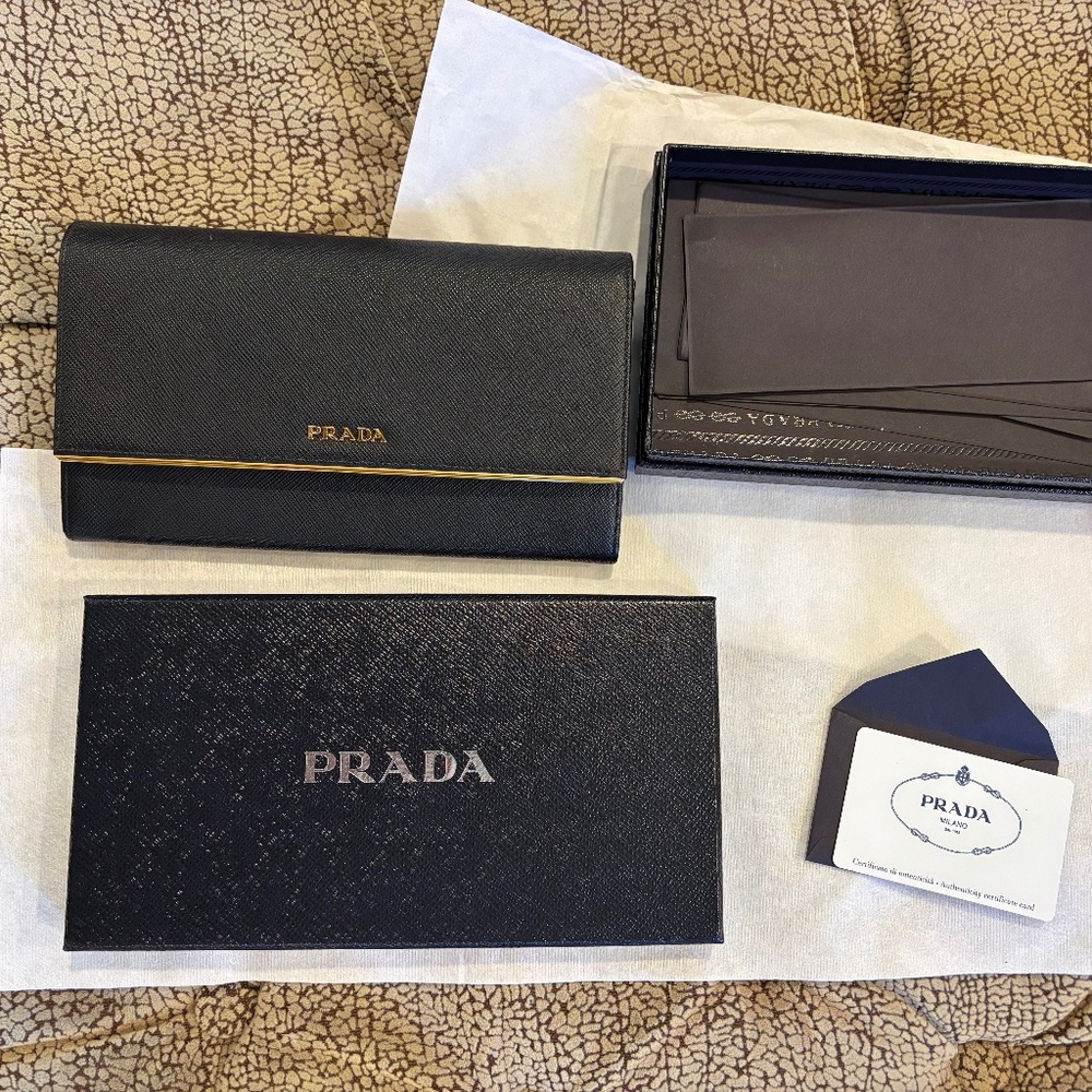 Prada Clutch Wallet with Box